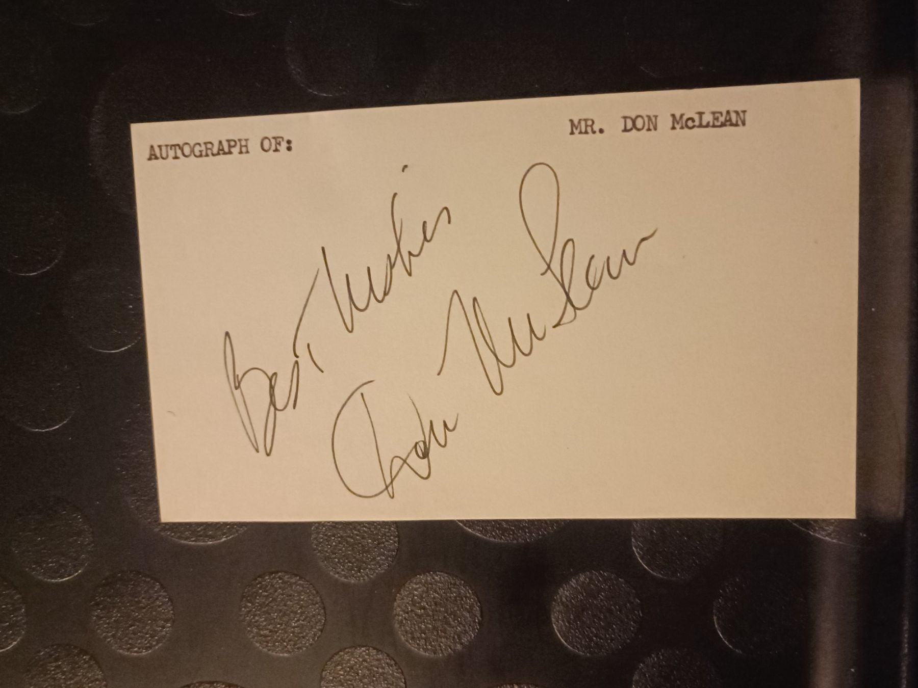 Autogramme: Don McLean - American Pie – Gebraucht aus Menziken von Artographs