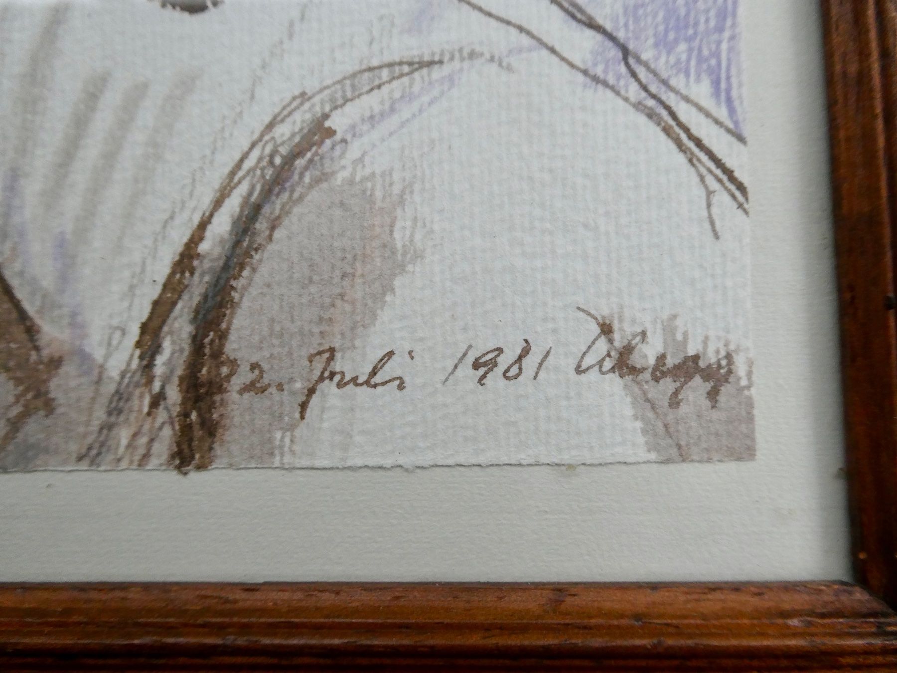 Tableaux: Aquarell Ruedi Schegg  22. Juli 1981 – D'occasion à Lüchingen par Eeizo 2