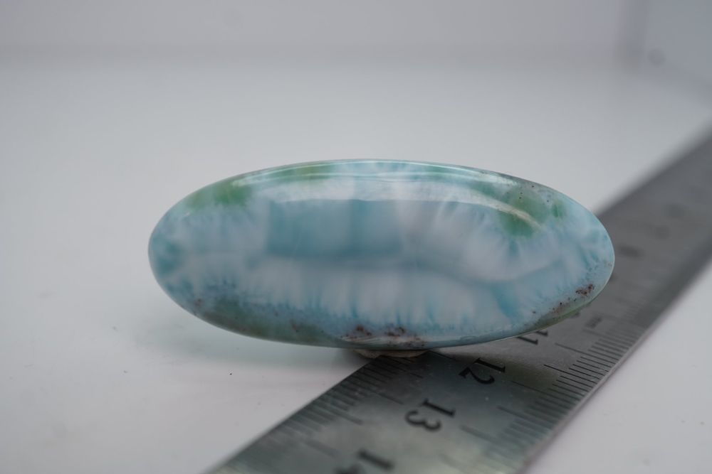Cabochon Larimar Naturel - République Dominicaine - 10.4g - Azul Cielo - #LC68