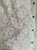 White Lace Blouse 3/4 Sleeve Size M/L