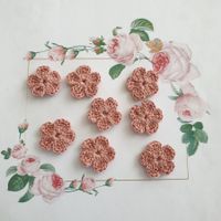 8 Stück Blumen gehäkelt, fleurs crochet, fiori uncinetto 982
