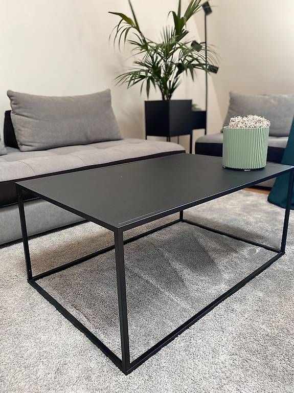 Tavoli: Black metal coffee table 90×60 cm – Nuovo e nell'imballaggio originale da Nyon venduto da ako_k6ln 1