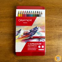 Caran d'Ache 12 Supracolor Farbstifte Aquarelle *NEU*