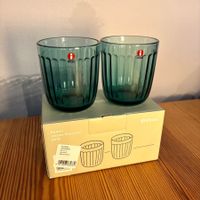 8 x Iittala Raami: Gläser 0,26 l - seeblau