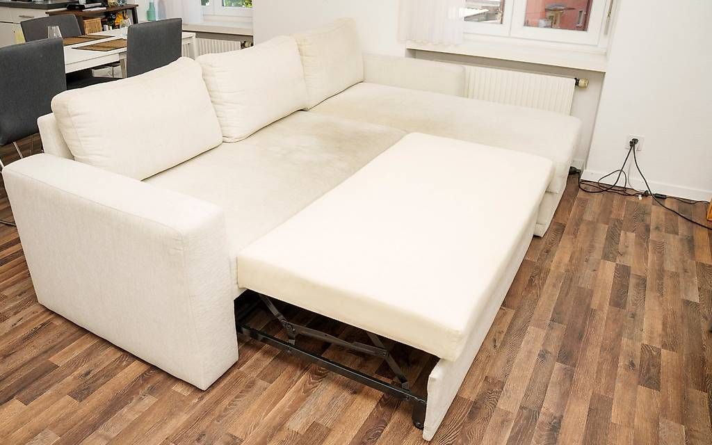 Sofas: Eck-Sofa mit Bettfunktion & Stauraum, creme/beige – Gebraucht aus Olten von Klapsi 3