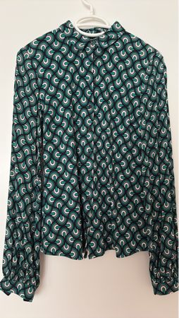 Blouse Damen Grösse S bedruckt Langarm