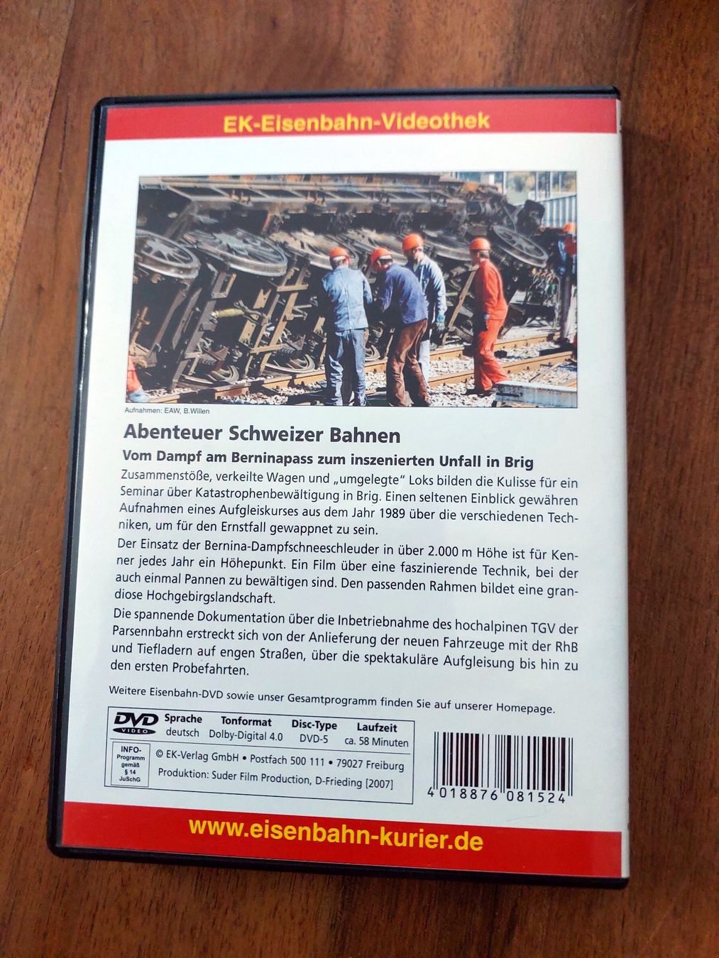 Alle DVDs: Abenteuer Schweizer Bahnen - EK-Verlag - DVD – Gebraucht aus Schönenwerd von Steidi 2