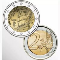 Italy - 2 Euro (Voyage of Amerigo Vespucci Ship) 2025 UNC