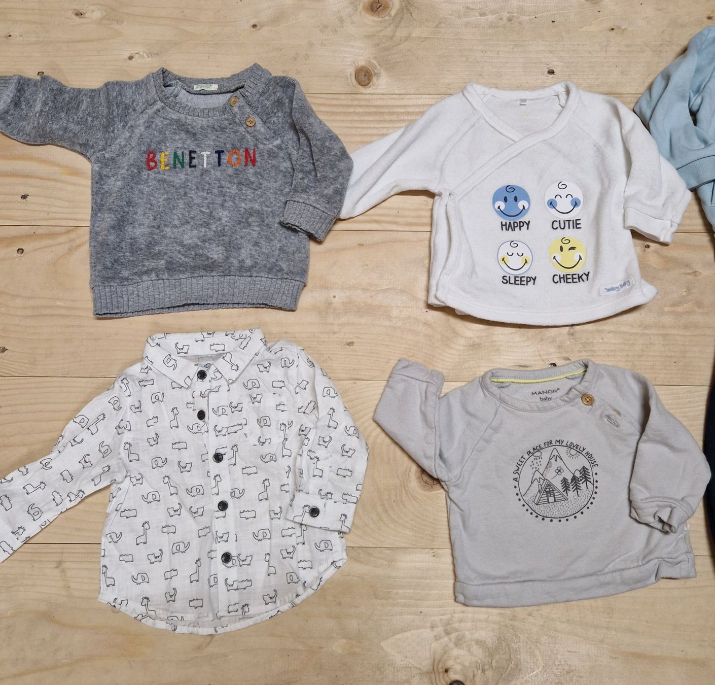 Lotti & Set di vestiti: 6 Baby Oberteile + Micky Mouse Set Gr. 50/56 – Usato da Dreien venduto da vaniih93 1