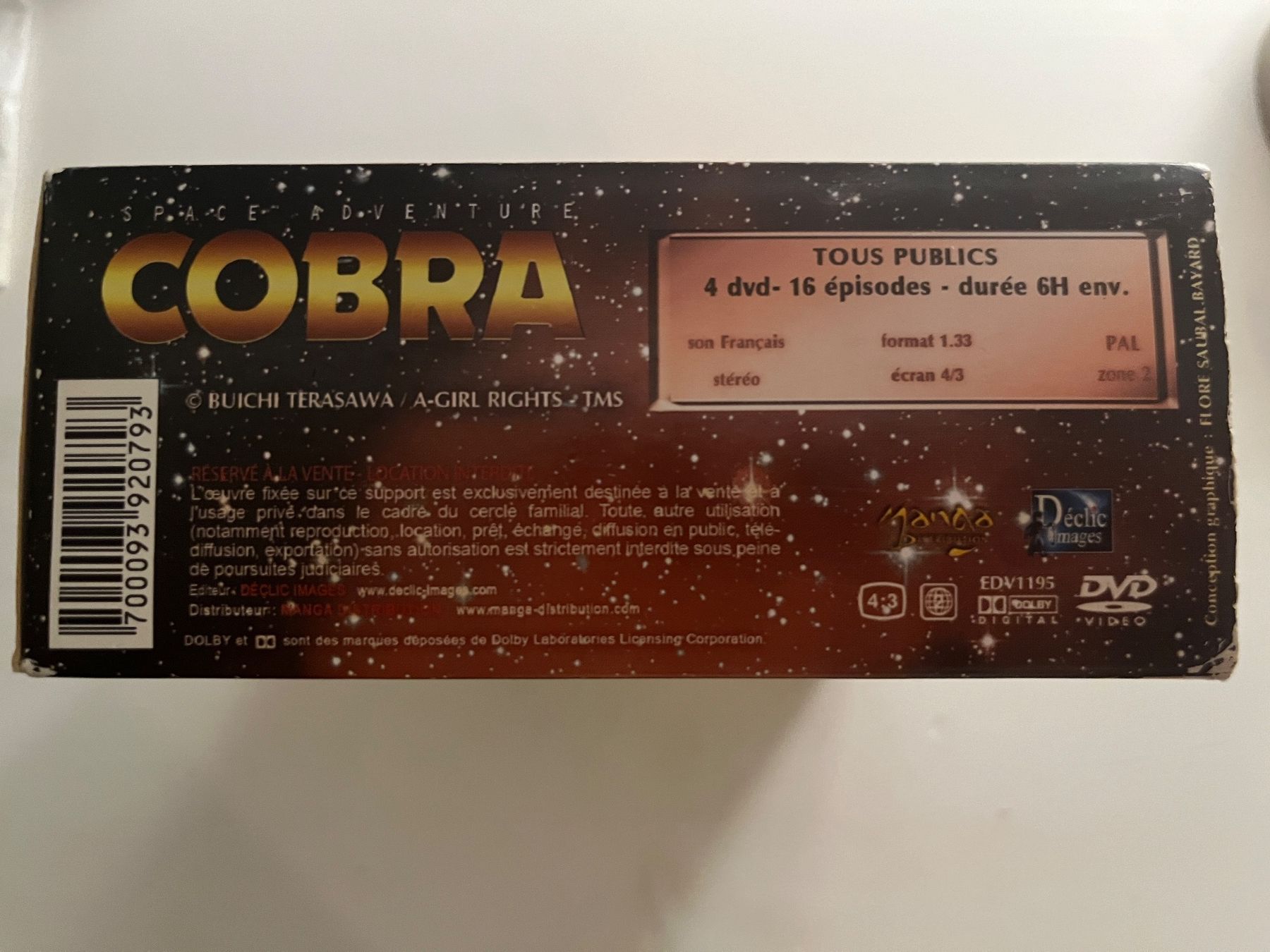 Tutti i DVDs: COBRA -Space Adventure DVD 📀 – Nuovo (secondo la descrizione) da Sierre venduto da black.box 4