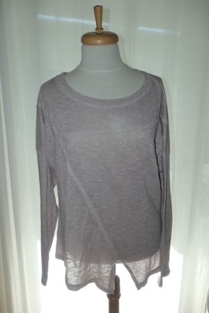 Damen Pullover leicht Glitzer Grau Grösse M