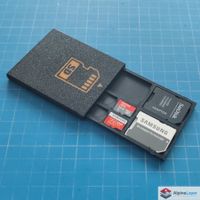 Slim SD Card Holder 3D Printed Case Black