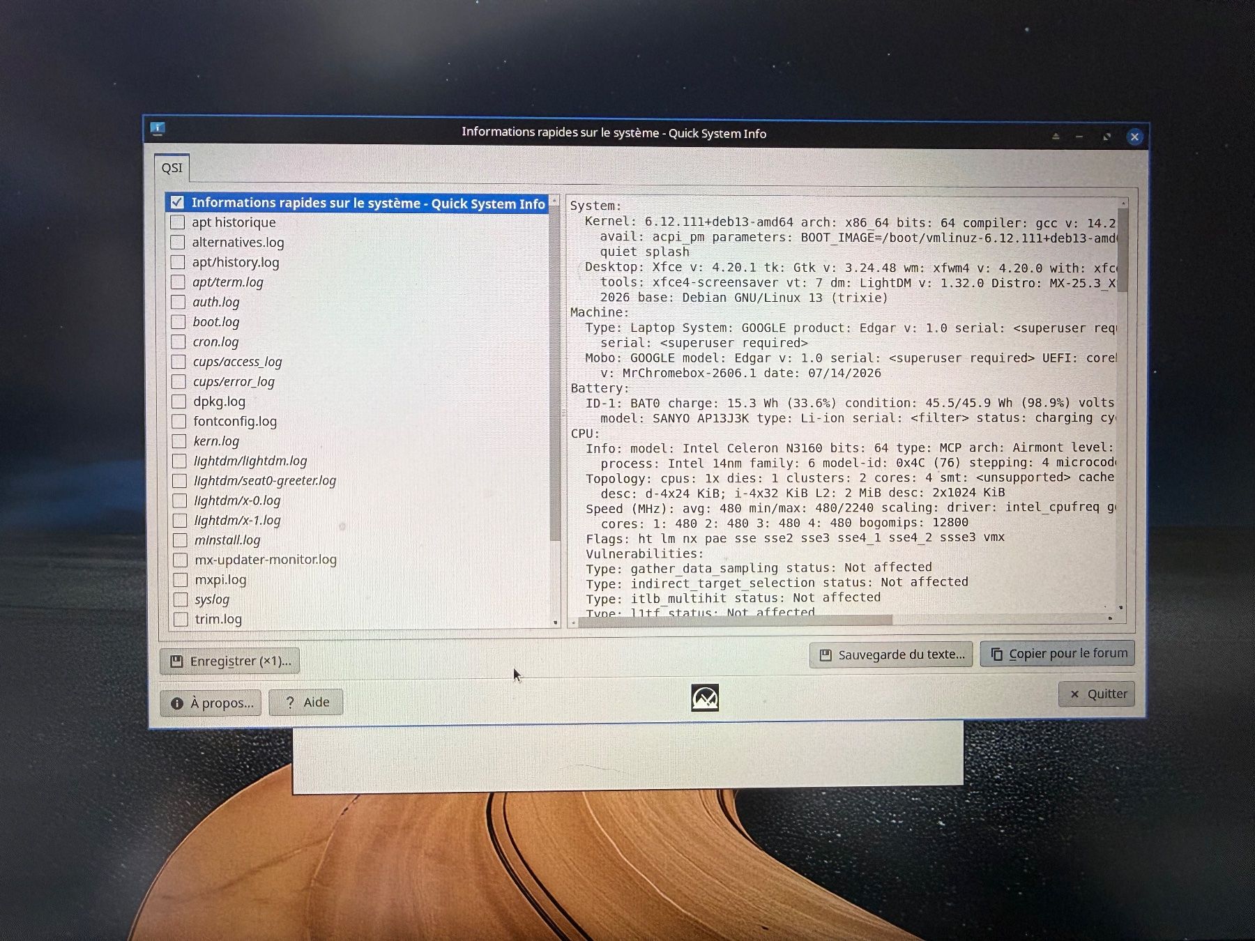 Acer Notebooks: Exclusif ChromeBook sous Linux – Gebraucht aus Leysin von Jamesweb 9