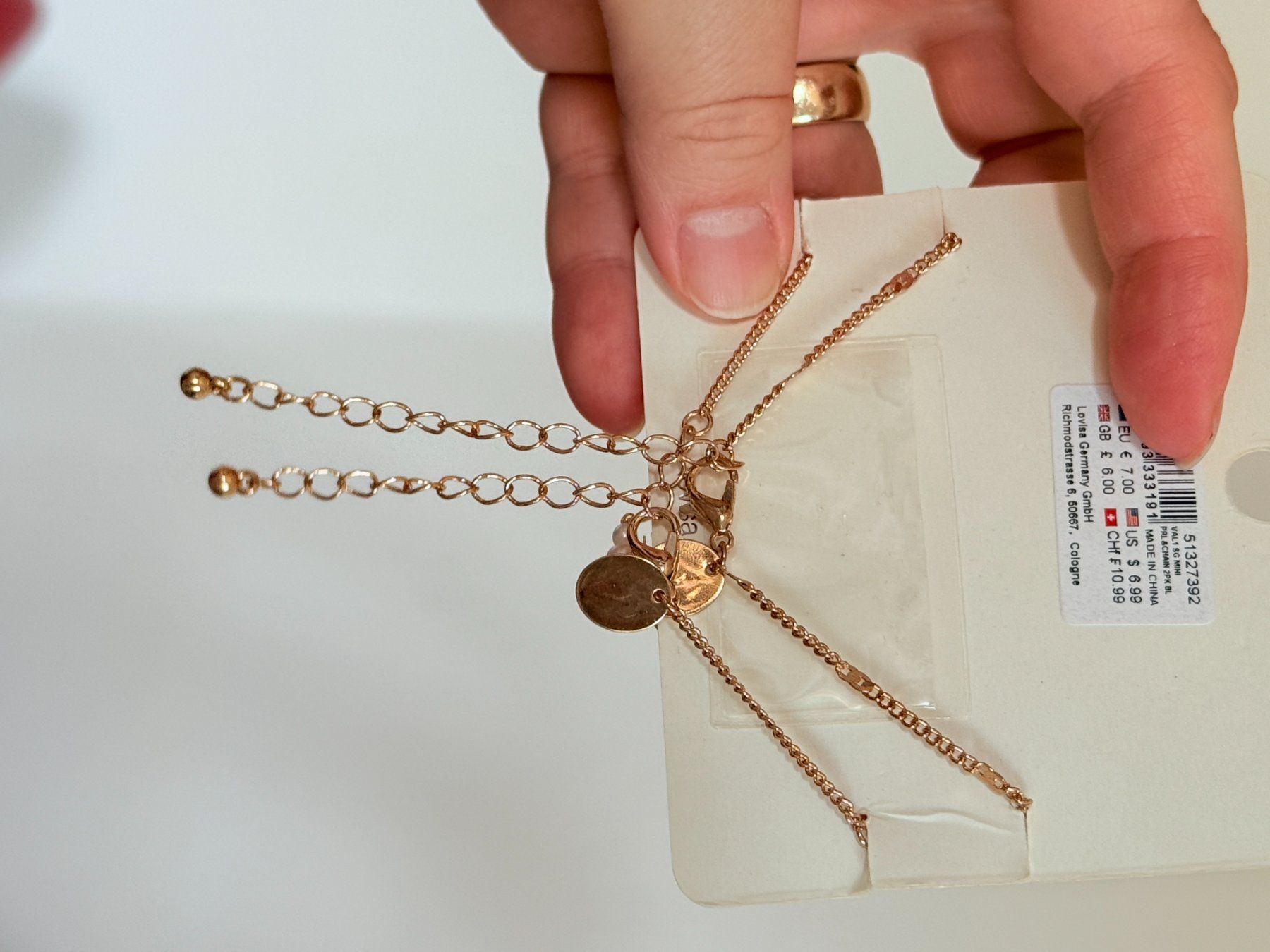 Altri gioielli: Bracelet Lovisa perles et chaînettes neuf – Nuovo e nell'imballaggio originale da Genève venduto da AGBERG 5