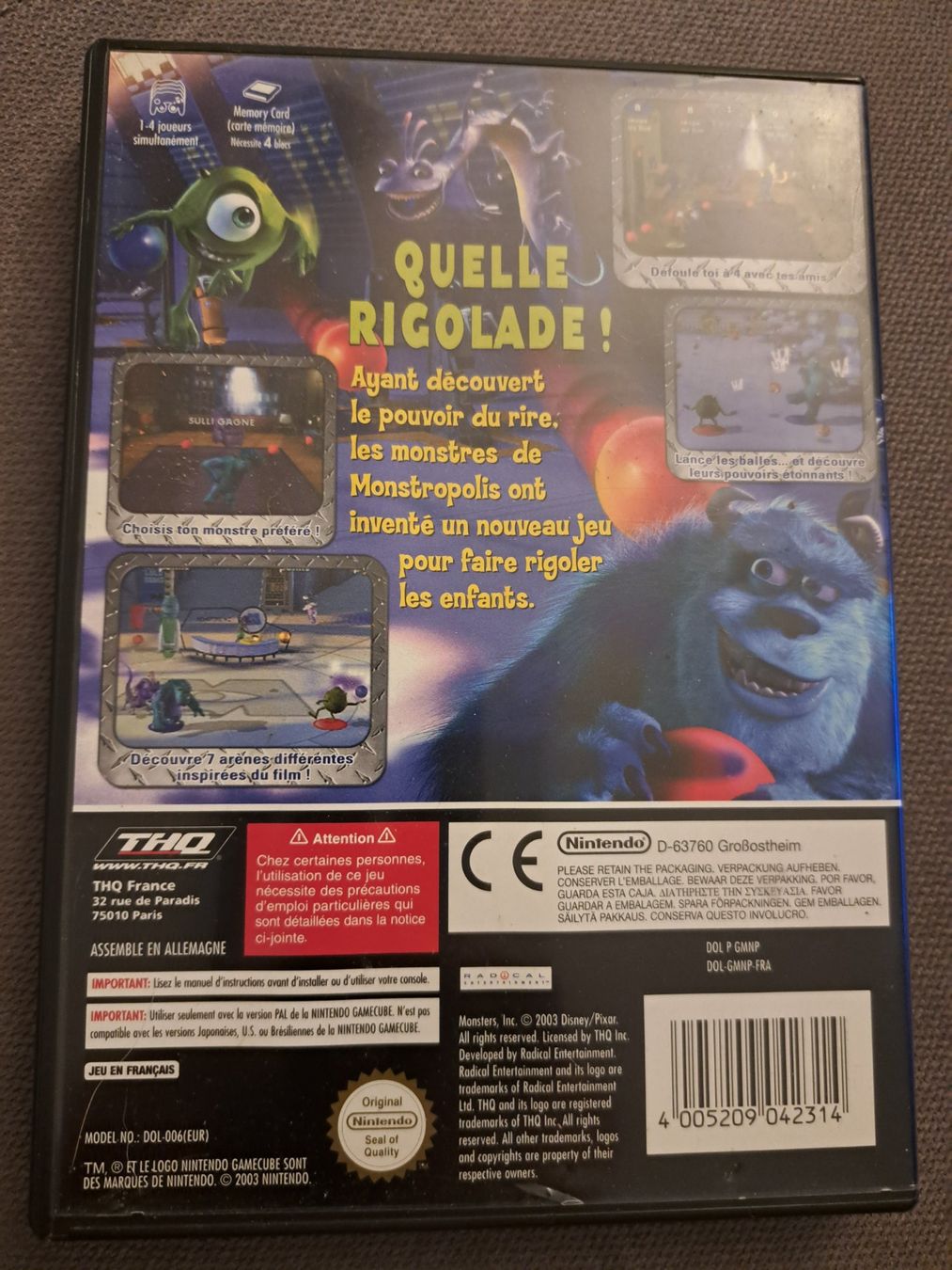 Nintendo Giochi: Monstres & Compagnies Crazy Balls Nintendo Gamecube (FRA) – Usato da Genève venduto da eng_7ylp 1