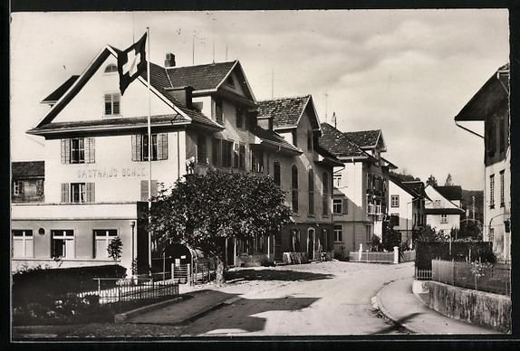 Ansichtskarten: Grosswangen, Gasthaus Ochsen mit Strasse – Gebraucht aus Berlin von bartko-reher