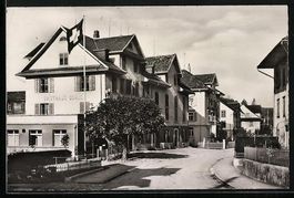 Grosswangen, Gasthaus Ochsen mit Strasse