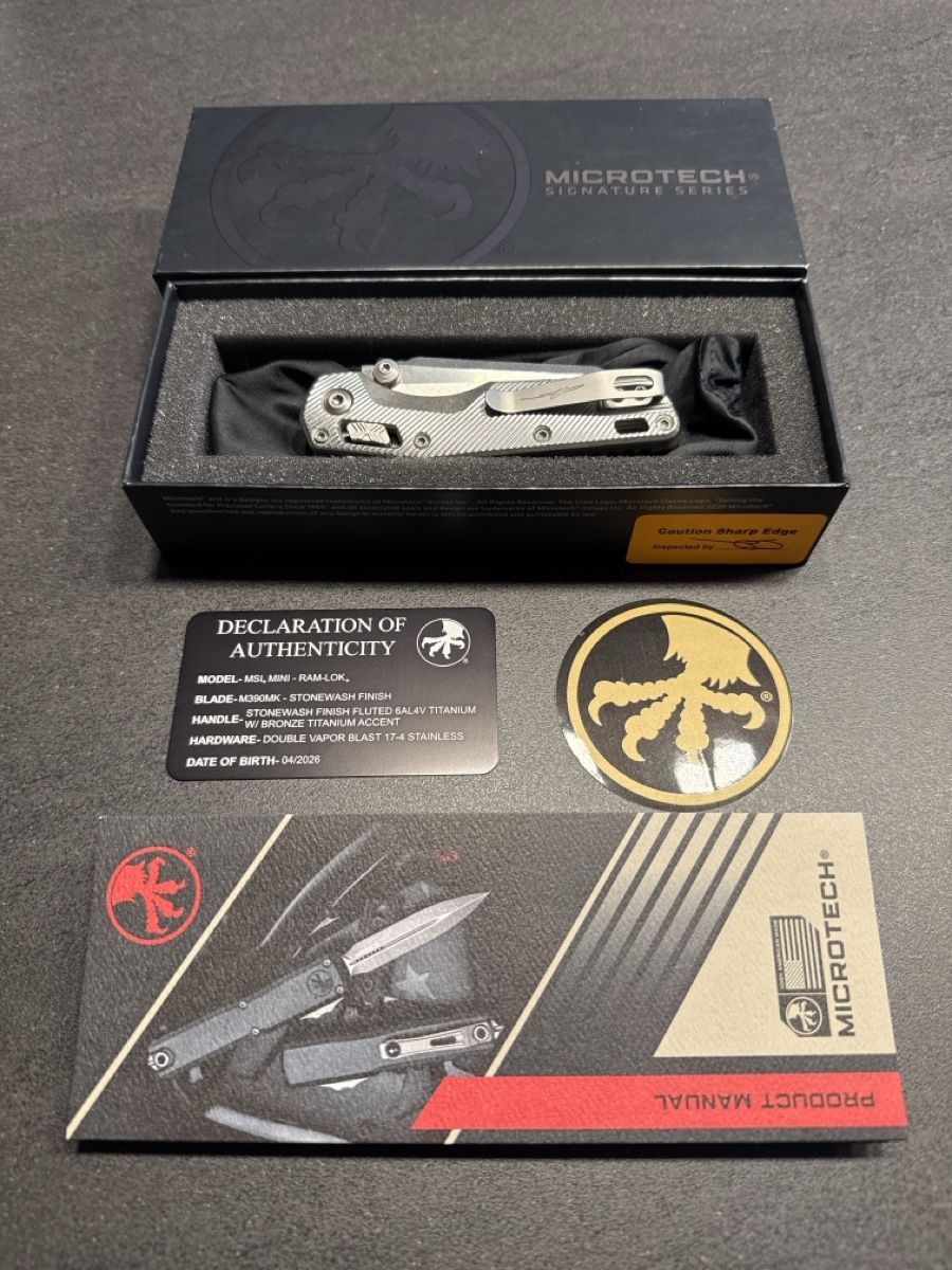 Zubehör: Microtech MSI Mini Ram Lok Fluted Titanium – Neu und originalverpackt aus Düdingen von ritzu86 4