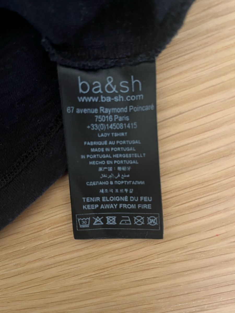 Ba&Sh Top: Top noir Ba&sh taille M – Usato da Genève venduto da He364 3