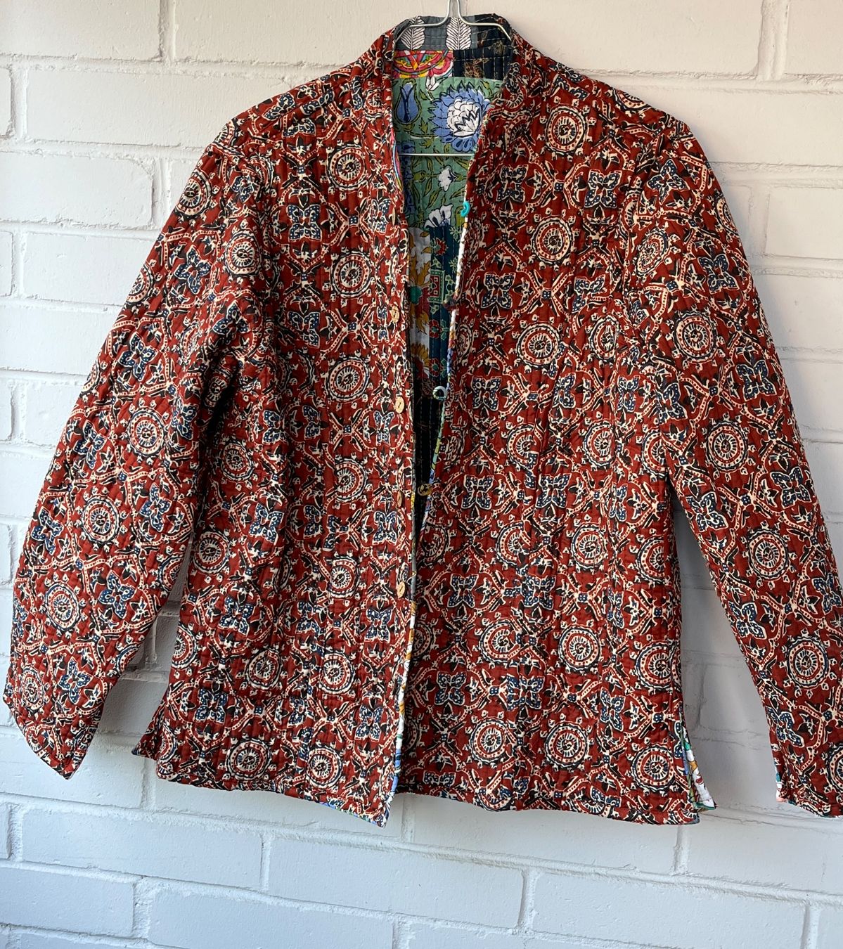 Giacche: Reversible Patchwork Jacket – Handmade in Jaipur India – Usato da Chiasso venduto da Pat_chuli 2
