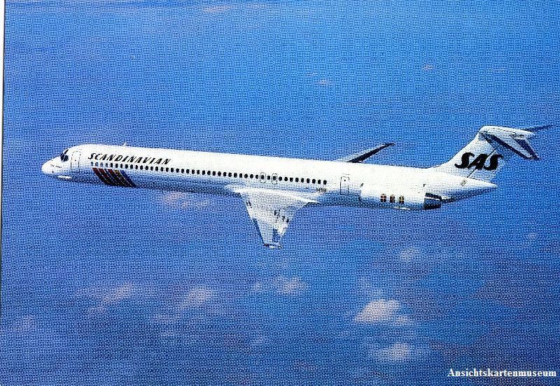 Cartoline postali: SAS - Scandinavian - MD-81 + c1985 – Usato da Emmenbrücke venduto da teestube