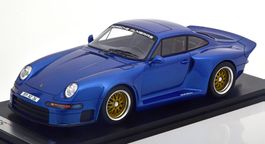 PORSCHE 911 993 GT1 ALMERAS 1994 BLAUMETALLIC 1:18 KESS