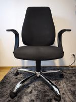 Bürostuhl schwarz höhenverstellbar mit Rollen