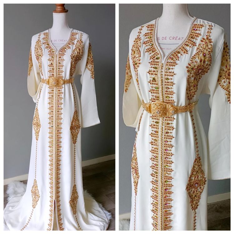 Marokkanischer Kaftan Damen 2-teilig - Islamisches Gebetskleid Mit Hijab - Elegant & Bequem