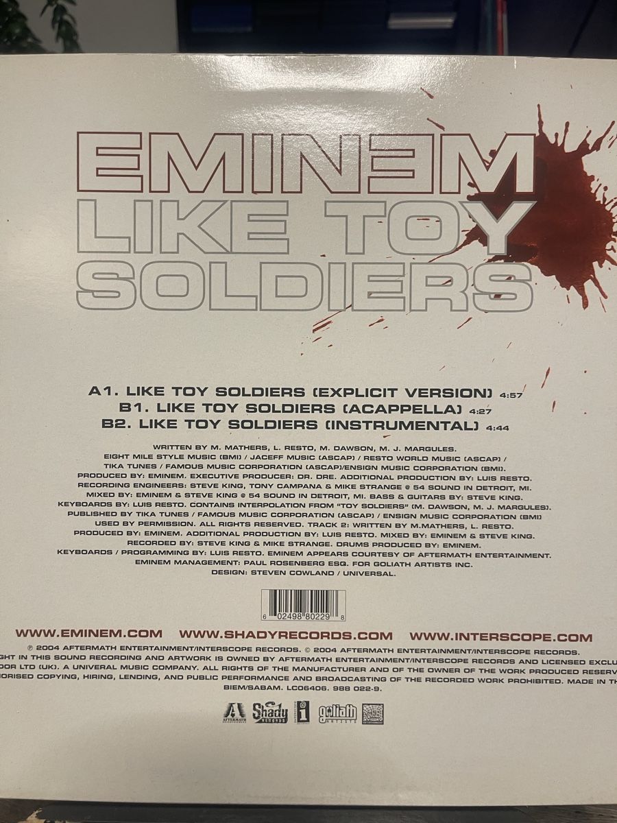Dischi in vinile: Eminem / Like Toy soldier – Nuovo (secondo la descrizione) da Dagmersellen venduto da stonefinger 1