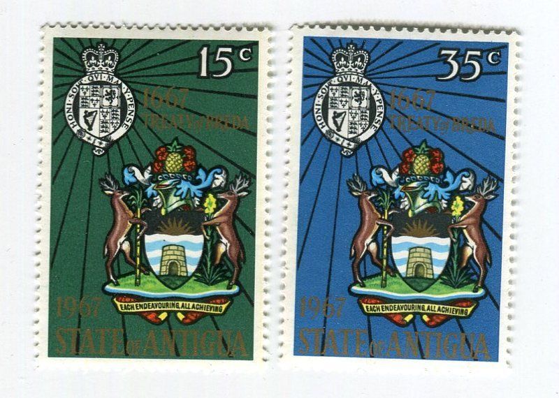 Tutti i francobolli: Briefmarken "Vertrag von Breda". Antigua und Barbuda – Nuovo e nell'imballaggio originale da Basel venduto da Butsch5