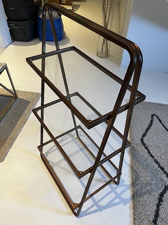 Westwing Scaffali: Westwing Leiterregal Goddess - Gold / Messing mit Glas – Usato da Schaffhausen venduto da ys6_qtc9 1