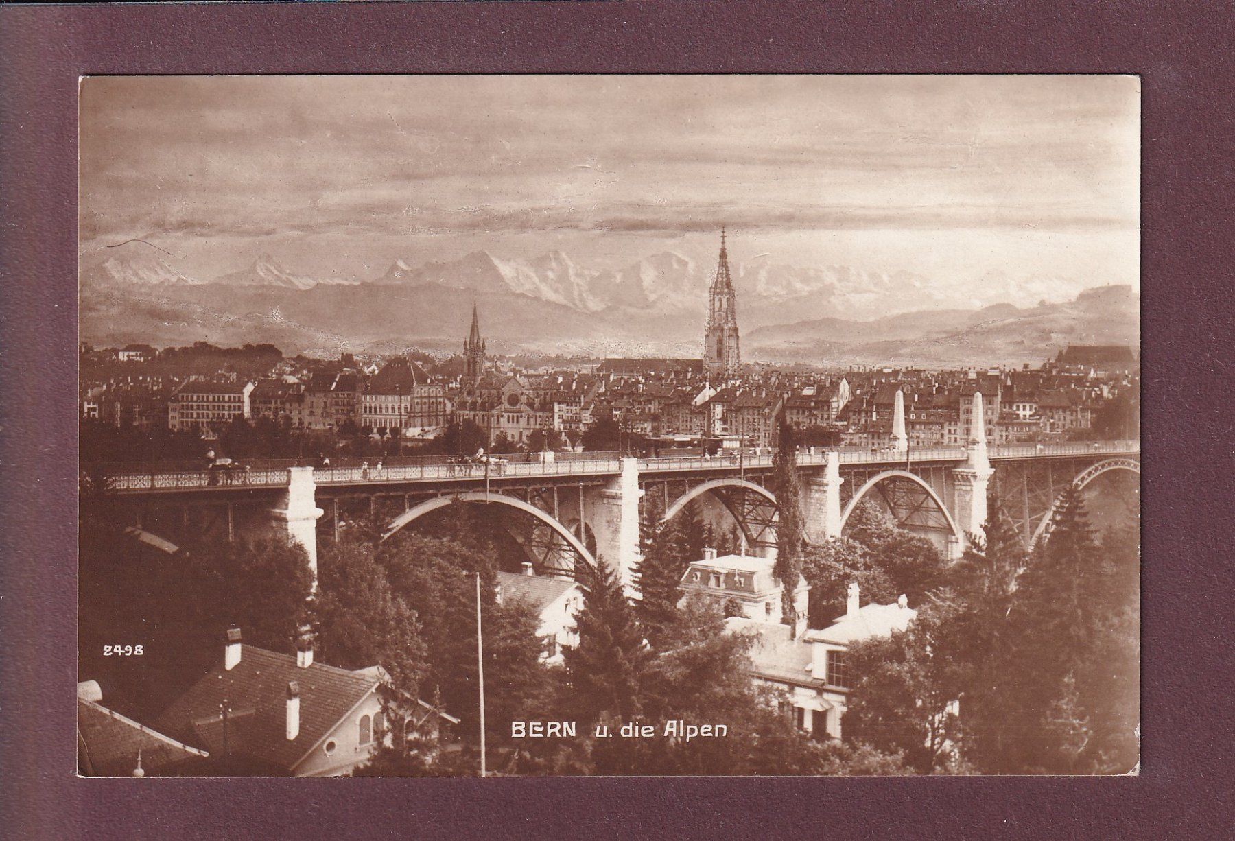Cartoline postali: BERN und die Alpen – Usato da Pully venduto da nicecards