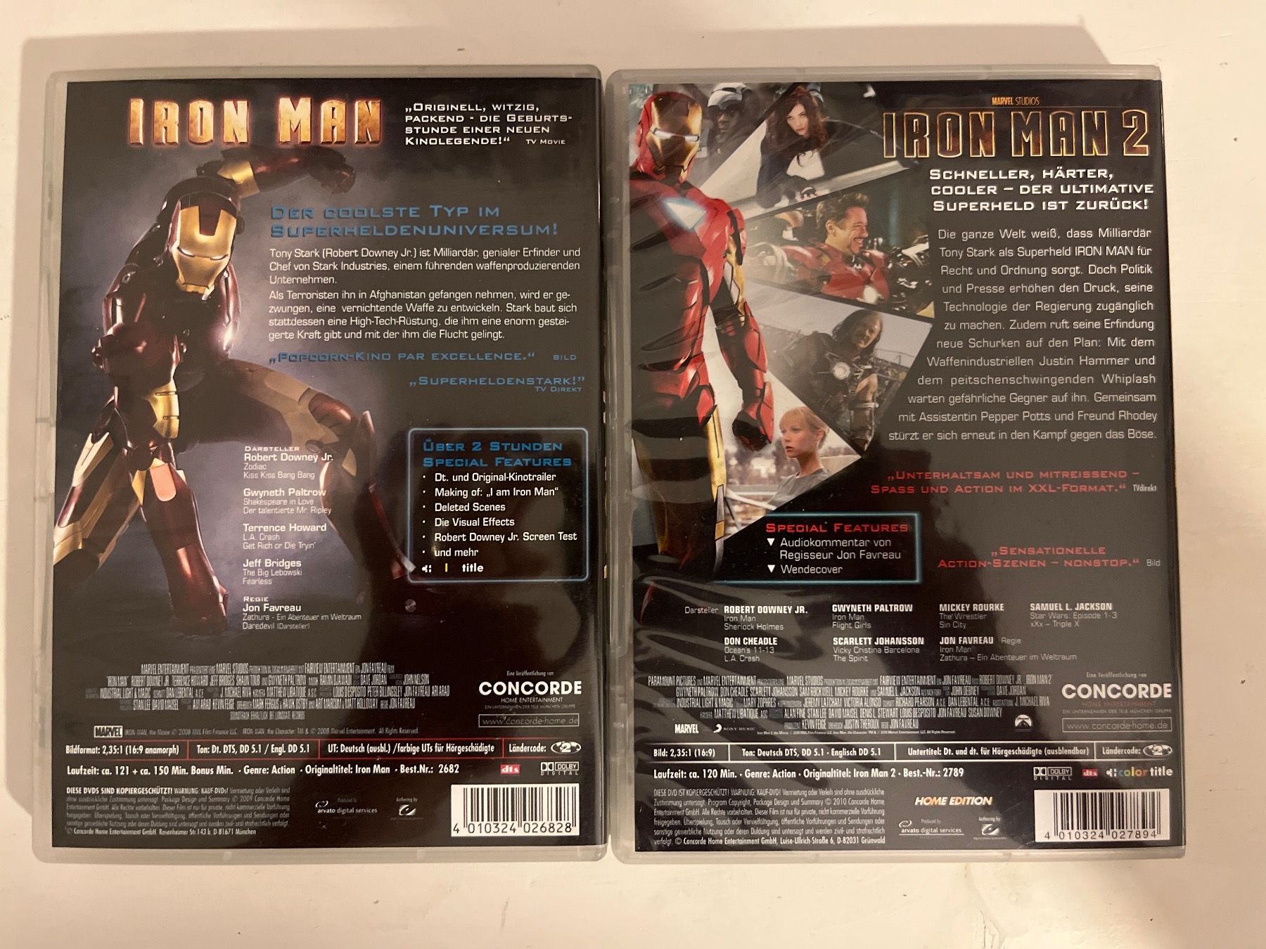 Tutti i DVDs: Marvel | Iron Man 1-2 (DVD) – Usato da Sierre venduto da black.box 1