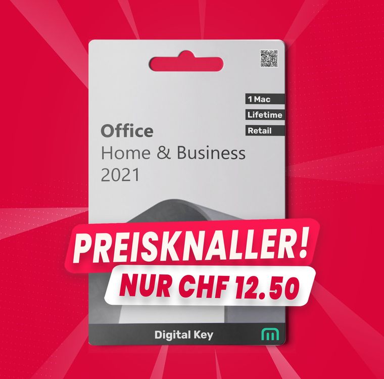 Office Home and Business 2021 Original Retail Key MAC Kaufen auf