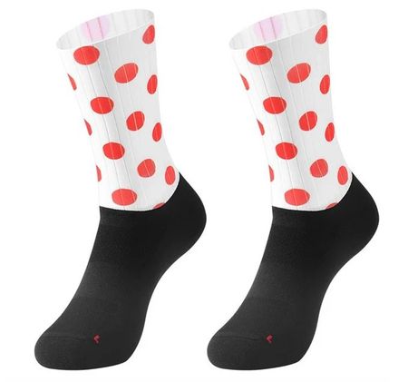 AERO Cycling Socken (rote Punkte Gr. 38-43)