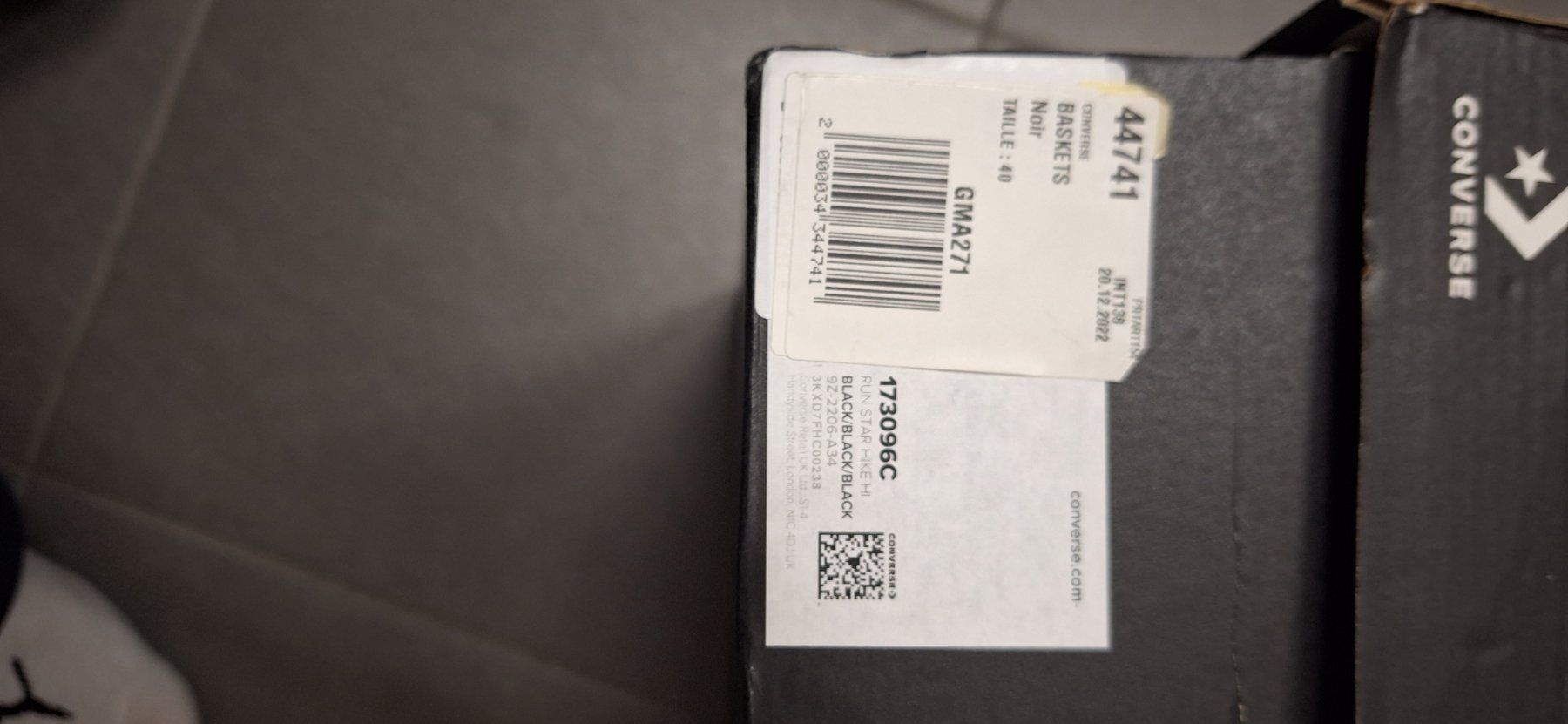 Converse Scarpe da uomo: Converse, RUN STAR HIKE noire, cuir – Nuovo e nell'imballaggio originale da Lussery-Villars venduto da pousinete02 8