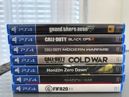 PS4 Spiele-Bundle 7 Top-Titel: GTA V, Call of Duty usw.