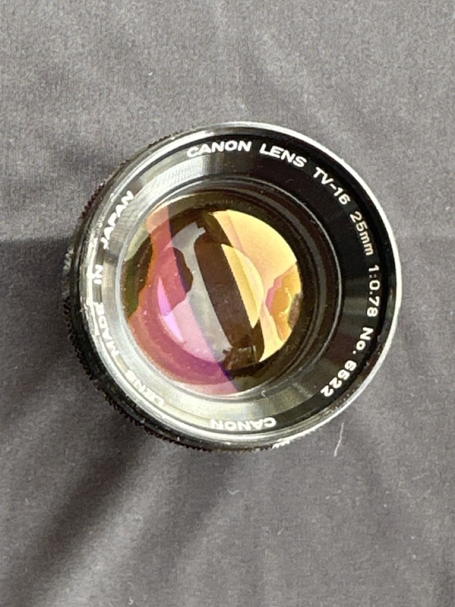 Canon Obiettivi: Canon 25mm f:0,78 c mount – Usato da Lausanne venduto da peu_g7rz