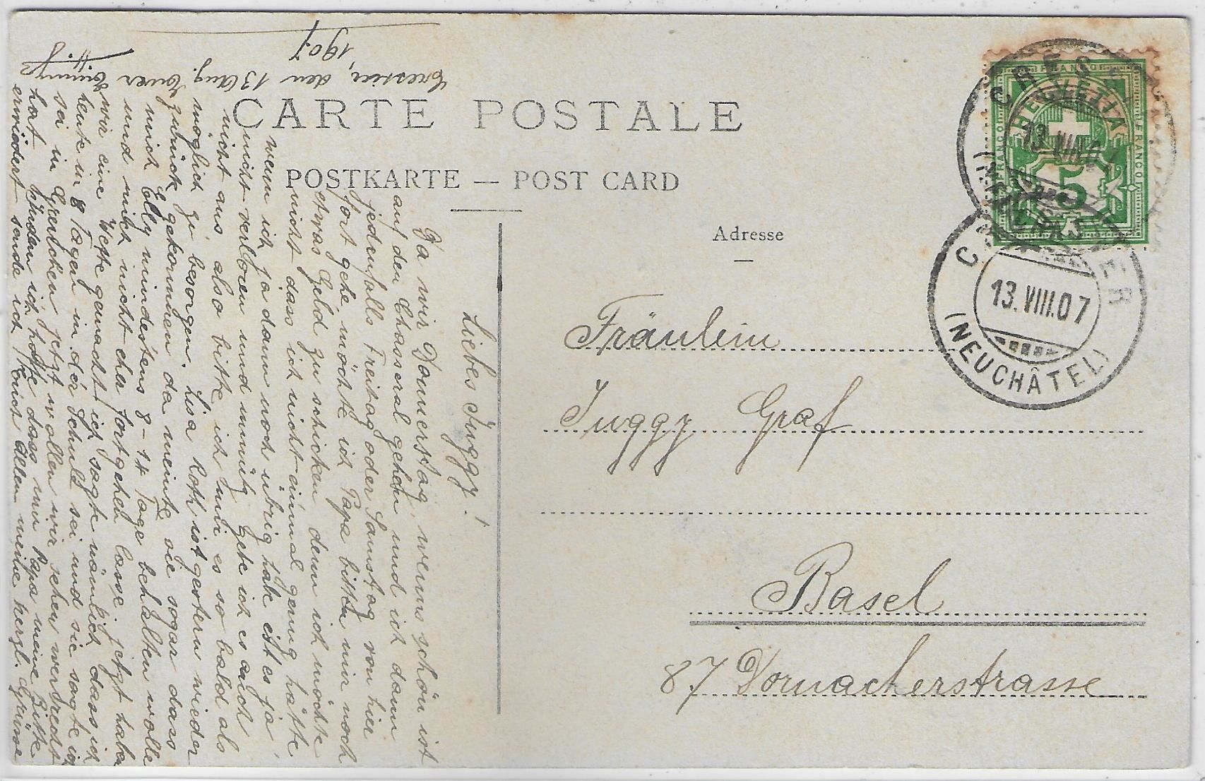 Cartes postales: Cressier - Pension Sandoz-Robert – D'occasion à Ettingen par Kartenplanet 1