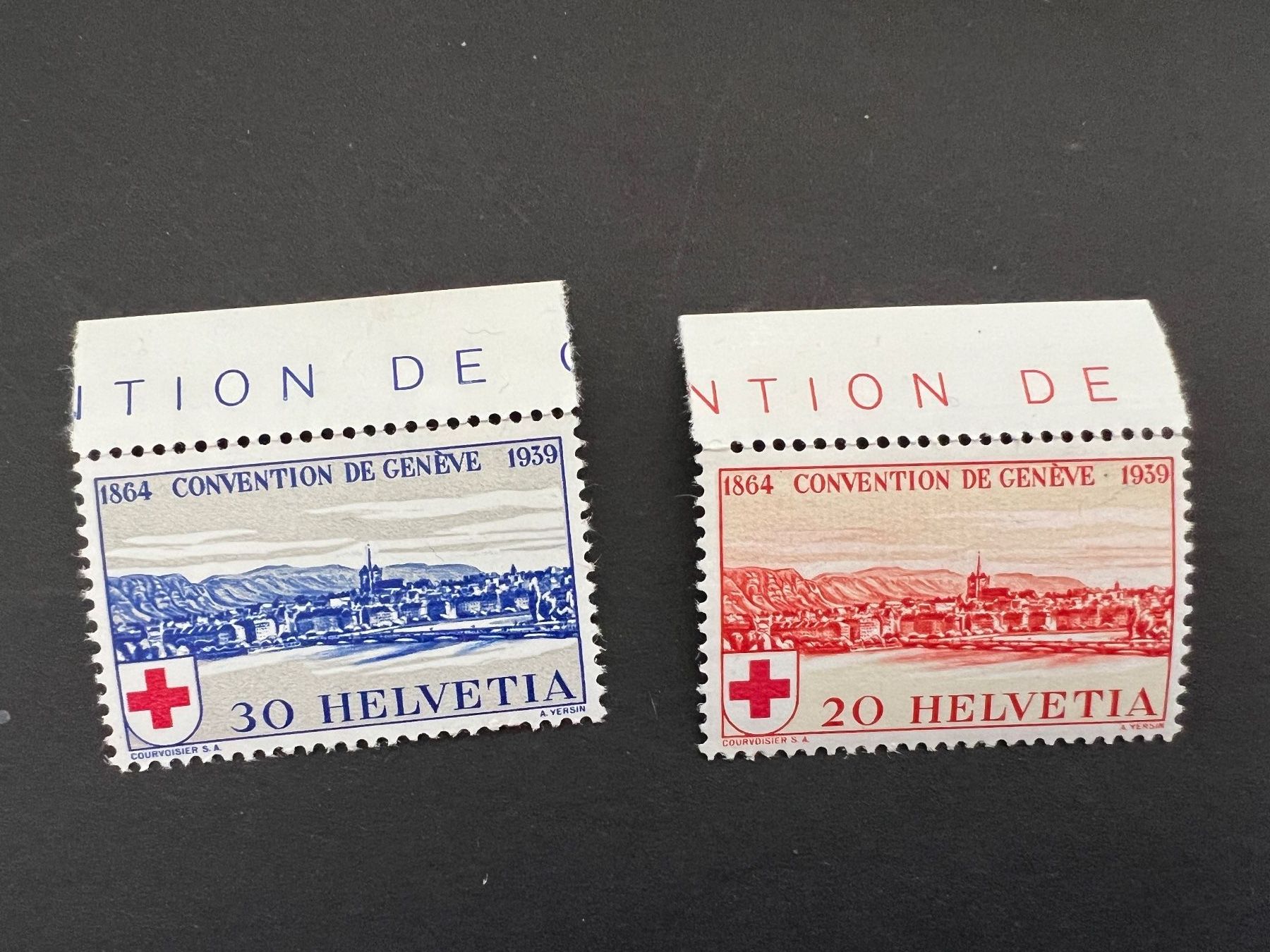 Alle Briefmarken: CH 1939 Mi. 357-58 ** mit Tab (4382) – Neu (gemäss Beschreibung) aus Hinwil von Sidi4