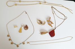 Schmuck Konvolut Vintage Amerikanische Gold Double