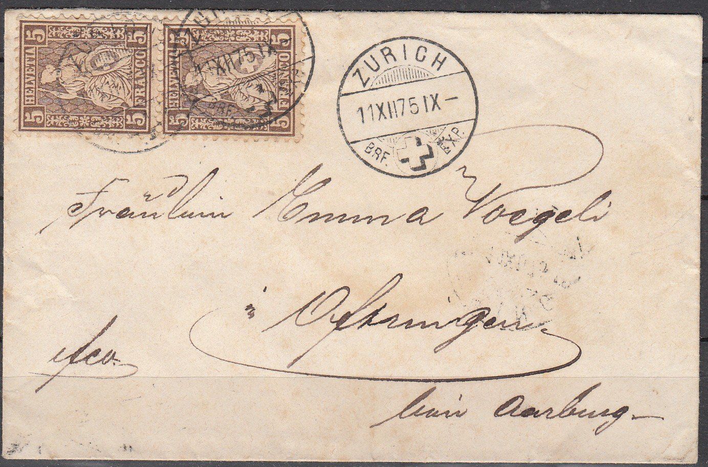 Tous les timbres: Brief Mit Sitzend Im Paar 1875 – D'occasion à Herrliberg par Lfrifda