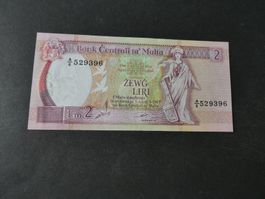 Malta 1967, 2 Liri   ungefaltet