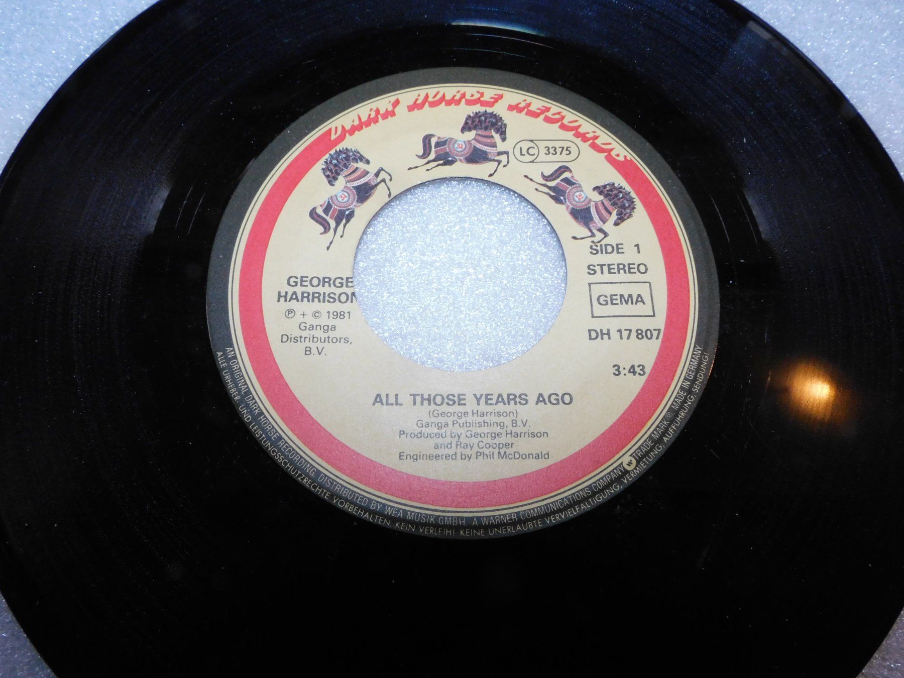 Dischi in vinile: Single George Harrison 1981 - All Those Years Ago – Usato da Sursee venduto da 76 1