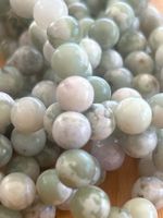 Strang lucky jade Kugeln / stone beads 6 mm