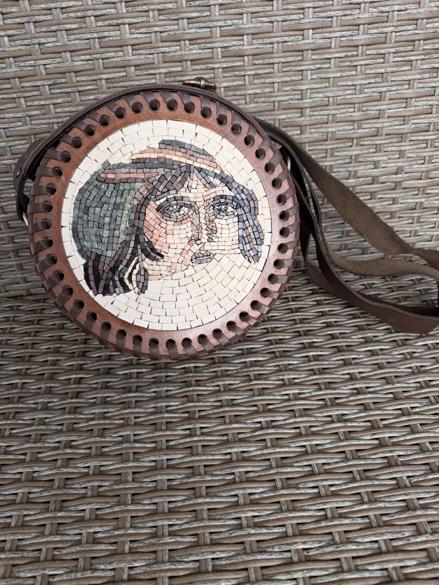 Borse da donna: Ledertasche im Mosaik-Design – Nuovo (secondo la descrizione) da Winterthur venduto da Tmerve34