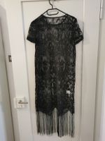 Spitzenkleid schwarz Grösse S mit Fransen guter Zustand