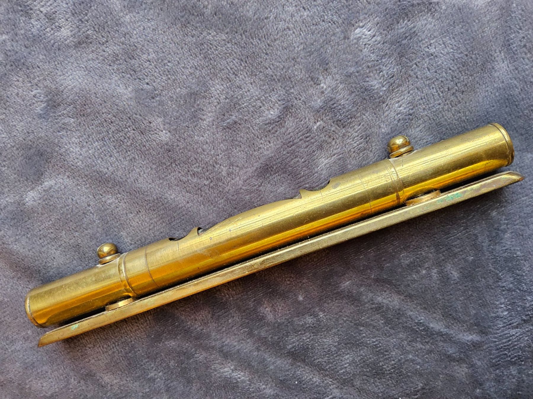 Messen: Antike Messing Taschen Wasserwage ca 1900 – Gebraucht aus Zürich von SciTec 6