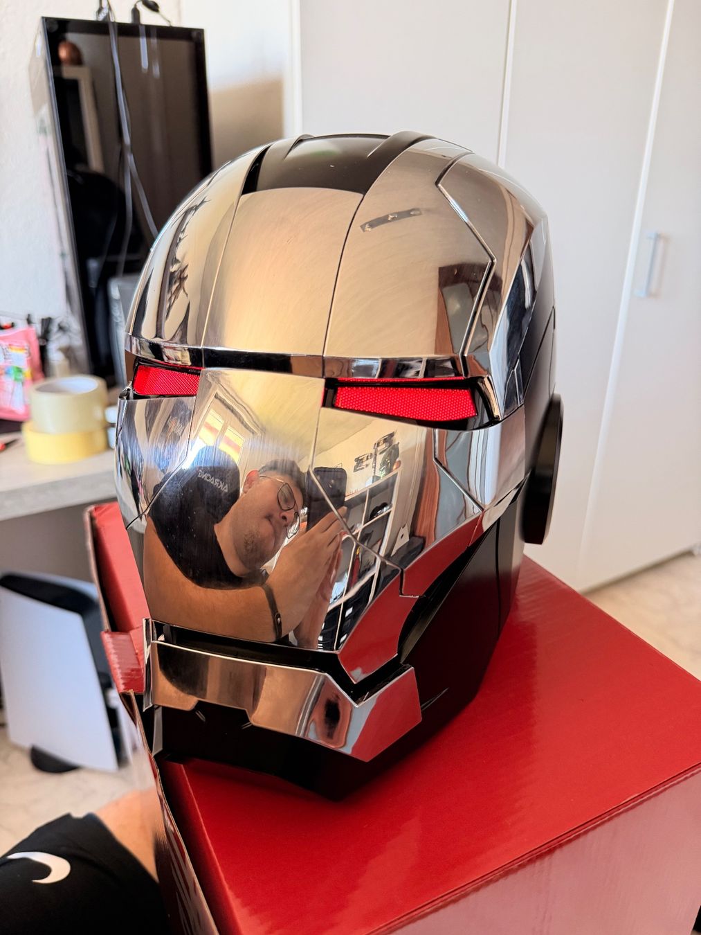 Caschi & visiere: Iron Man War Machine 1:1 Grösse Helm mit Sprachsteuerung – Nuovo (secondo la descrizione) da Lohn-Ammannsegg venduto da JarvisSystem2.0 6
