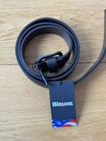 Blauer USA Black Leather Belt, New with Tags, 100cm